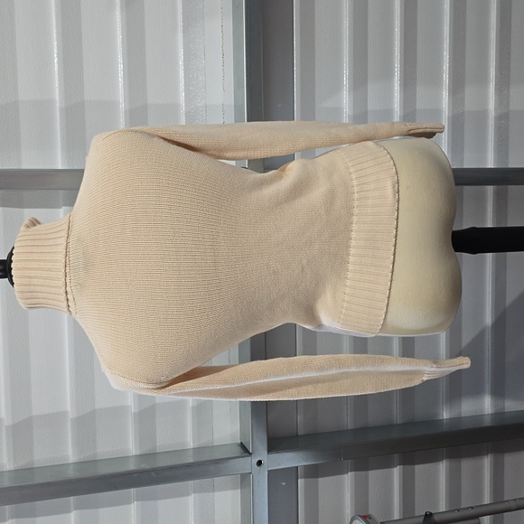 Ralph Lauren‎ Sport Cream Color Turtleneck Sweater Size Small - Picture 4 of 14